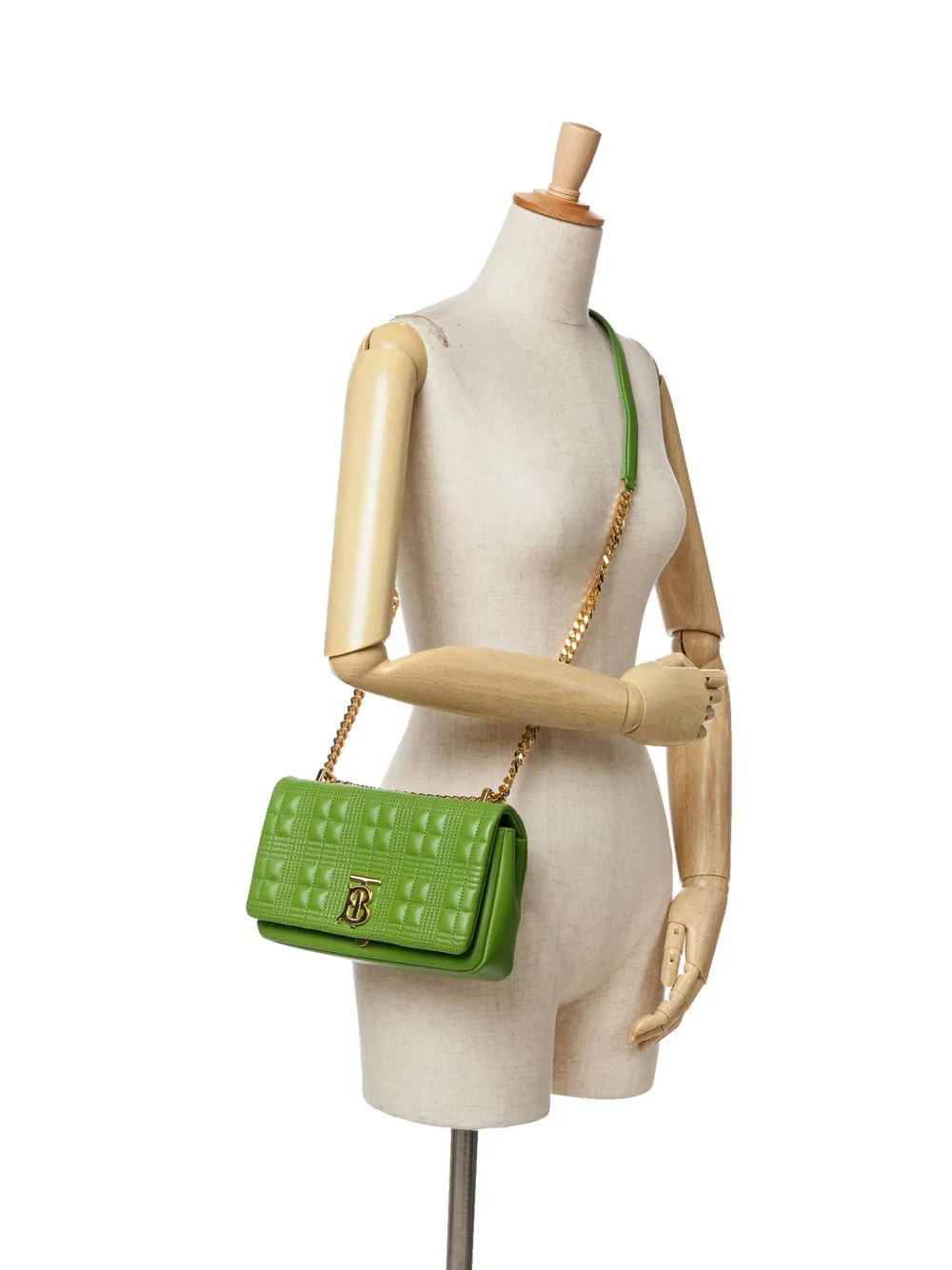 Burberry Pre-Owned 2018-2024 Small Quilted Lambskin Lola crossbody bag - Groen