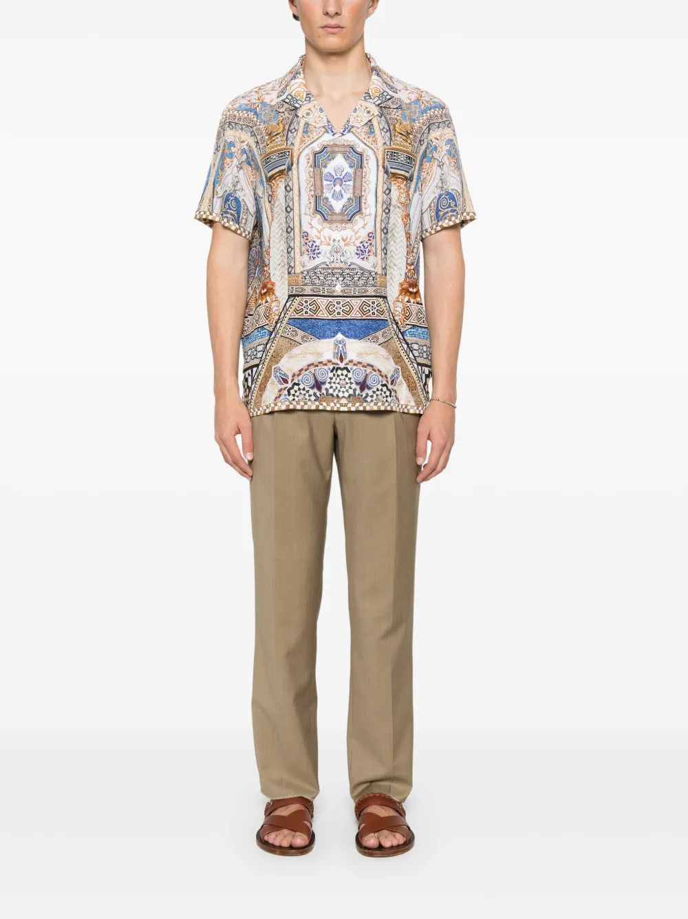 ETRO Broek met geplooid detail - Beige