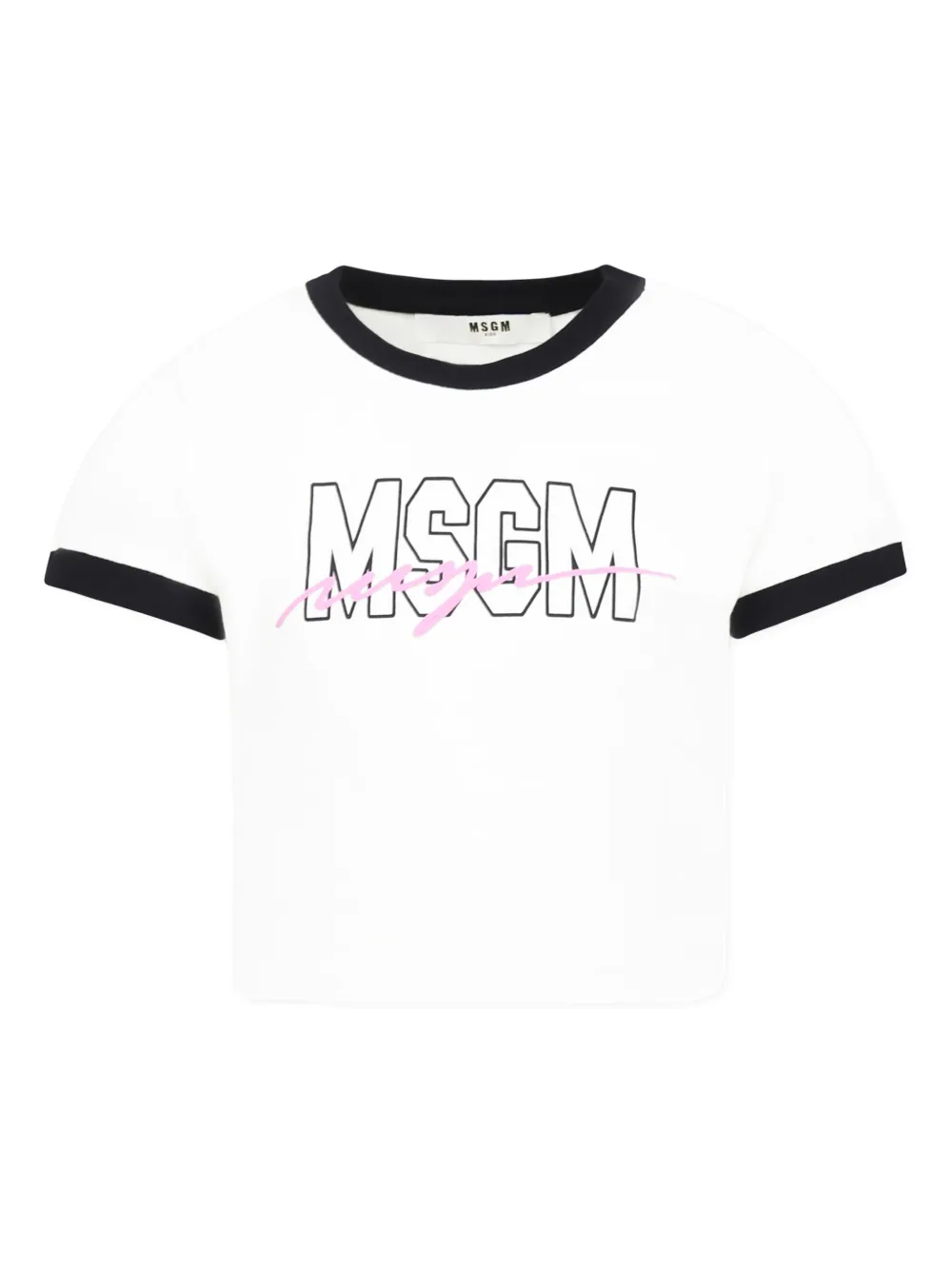 MSGM Kids playera con logo estampado | blanco | Image 1