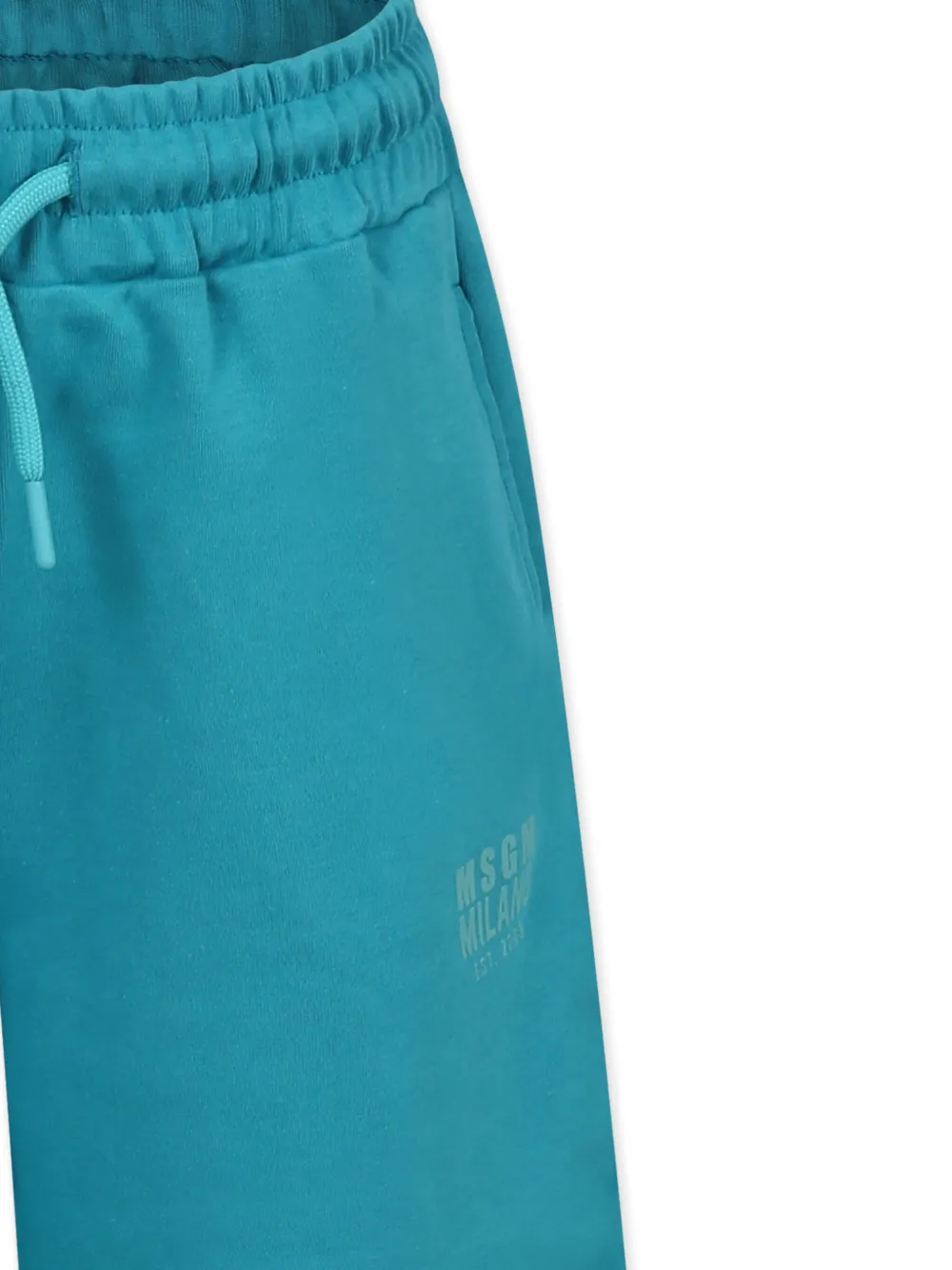 MSGM Kids Shorts met logoprint Groen
