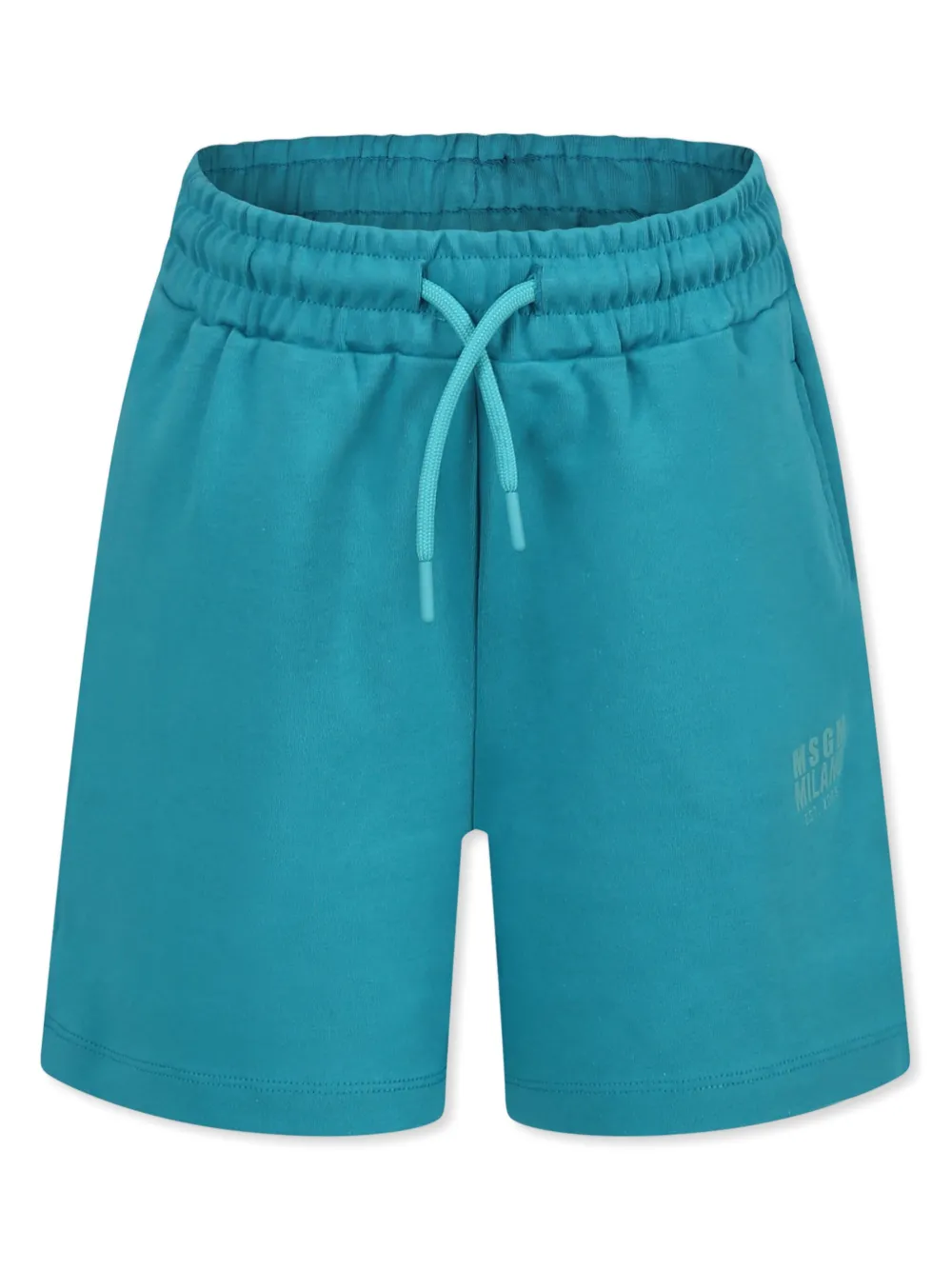 MSGM Kids Shorts met logoprint Groen