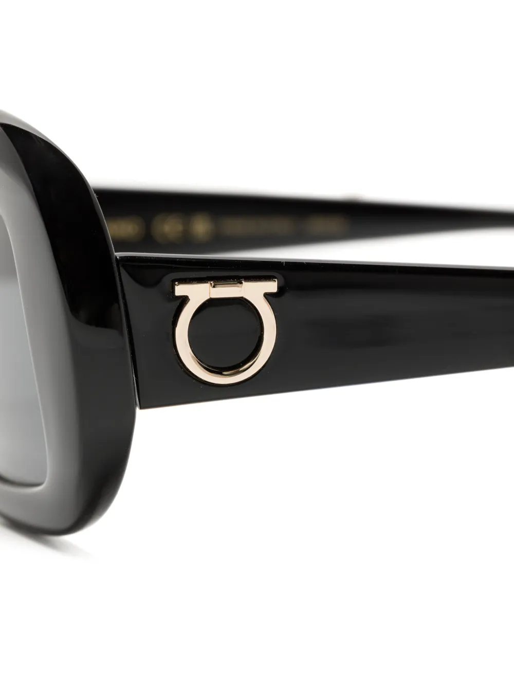 Ferragamo SF2038SE zonnebril met vierkant montuur Zwart