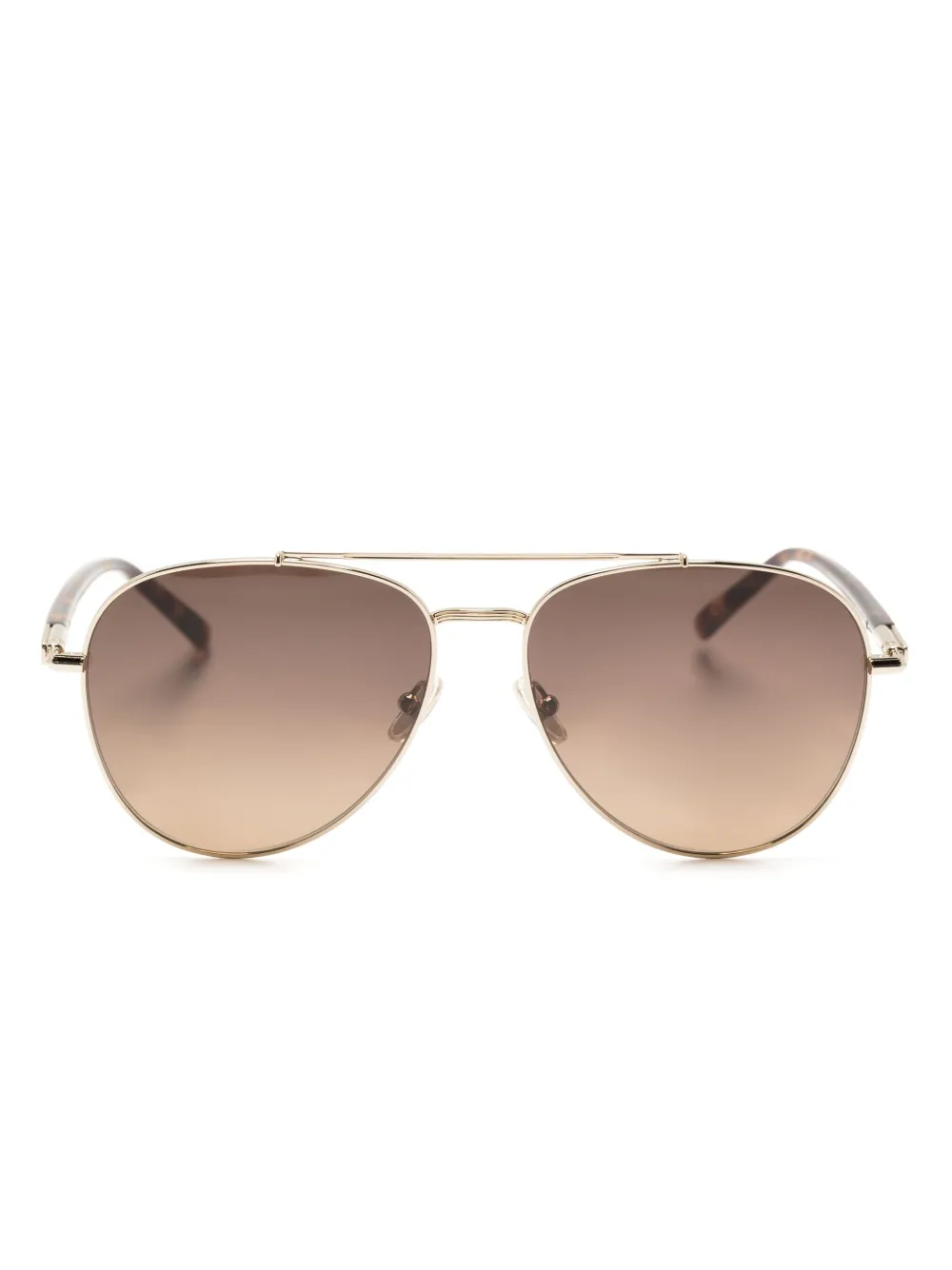 Ferragamo Eyewear lunettes de soleil SF316S à monture ronde - Marron Ferragamo Eyewear lunettes de soleil SF316S à monture ronde - Marron