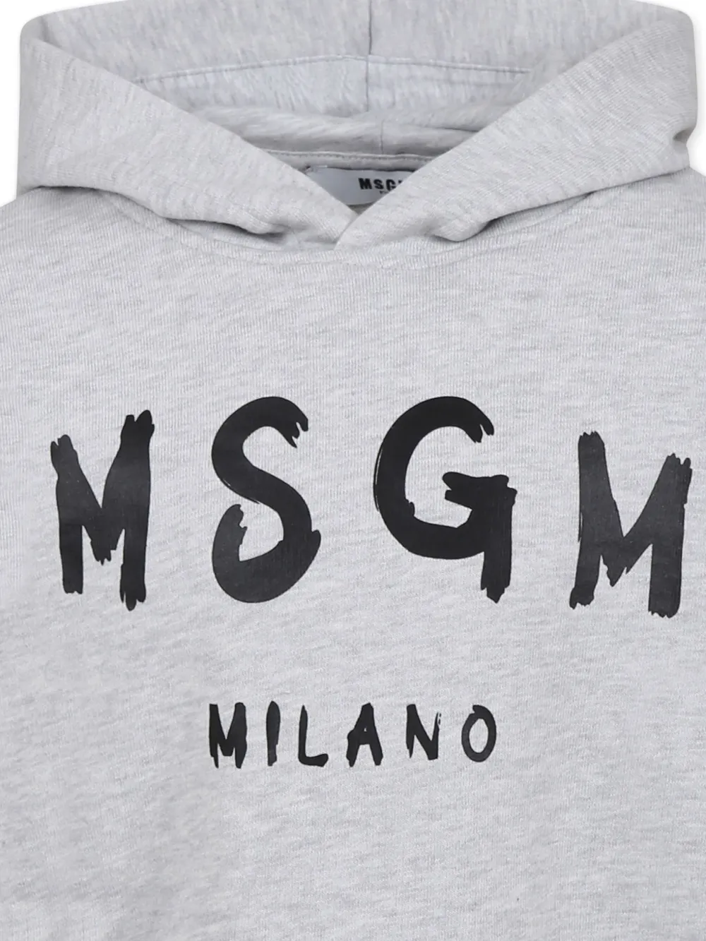 MSGM Kids Hoodie met logoprint Grijs