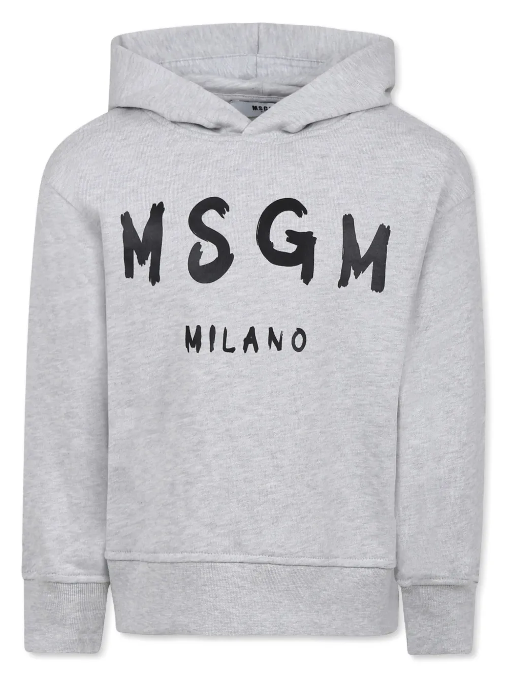 MSGM Kids Hoodie met logoprint Grijs