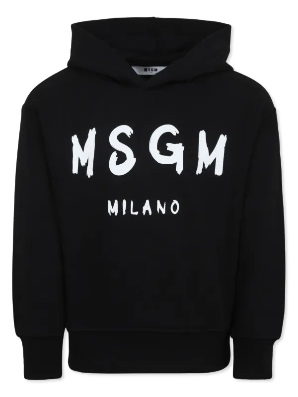 MSGM Kids ロゴ パーカー | ブラック | FARFETCH JP