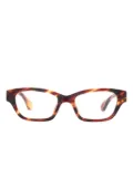 Alain Mikli rectangle-frame glasses - Brown