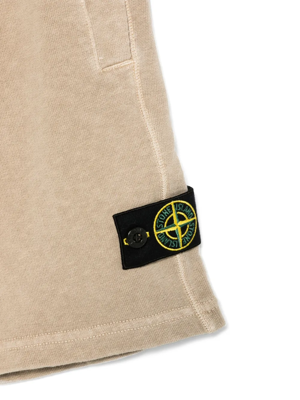 Stone Island Junior Trainingsshorts met Compass-logopatch Beige