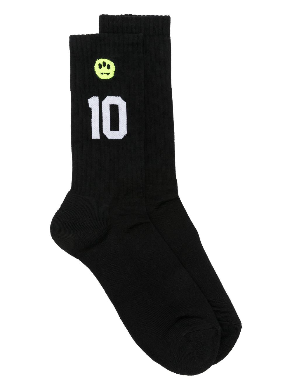 BARROW intarsia-logo socks - Black