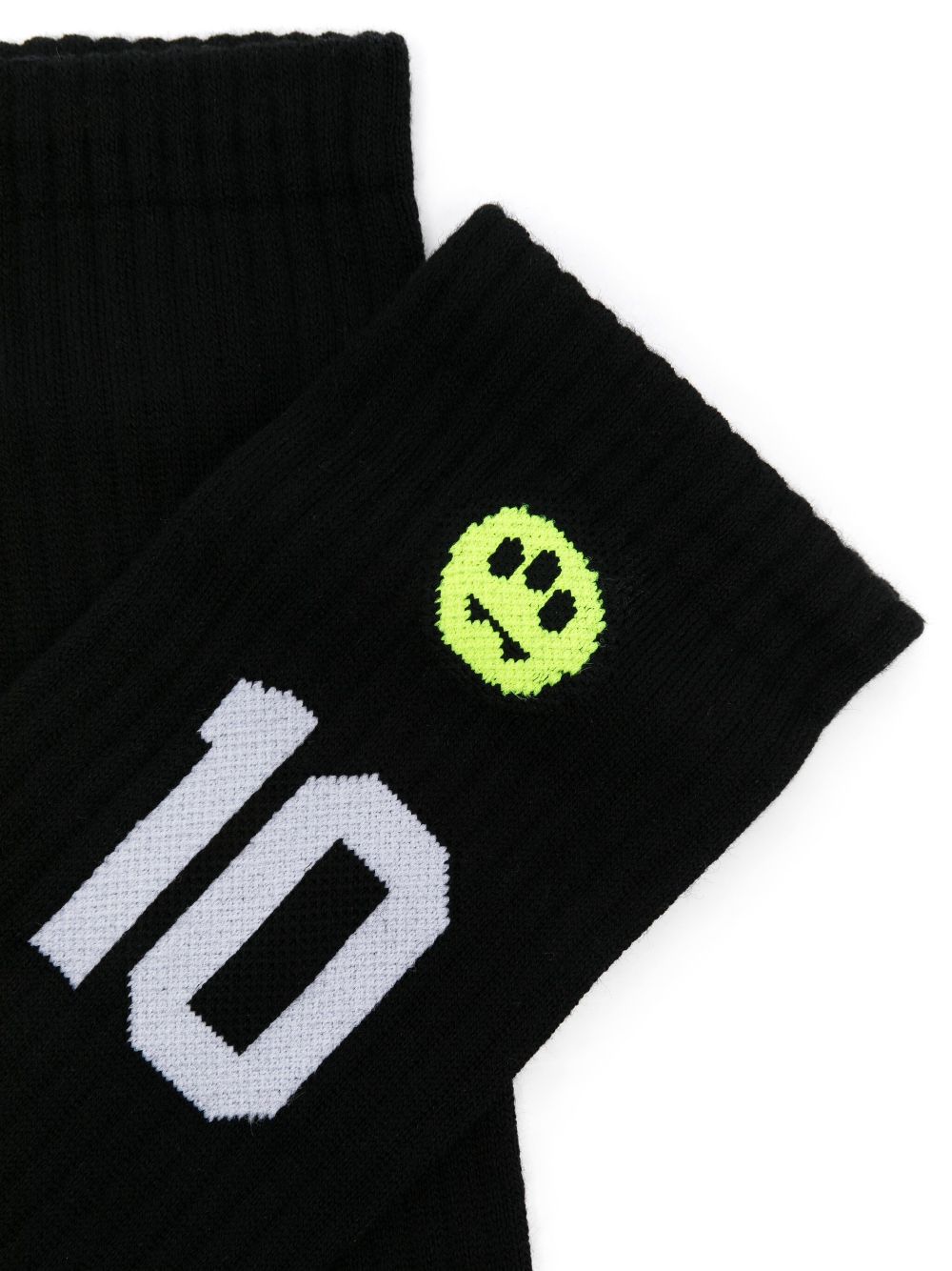 BARROW intarsia-logo socks - Black