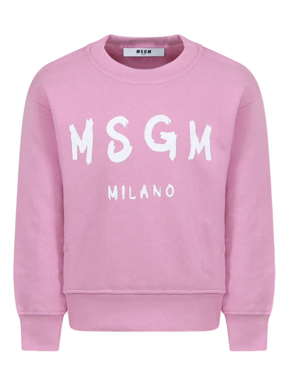 MSGM Kids Sweater met logoprint Roze