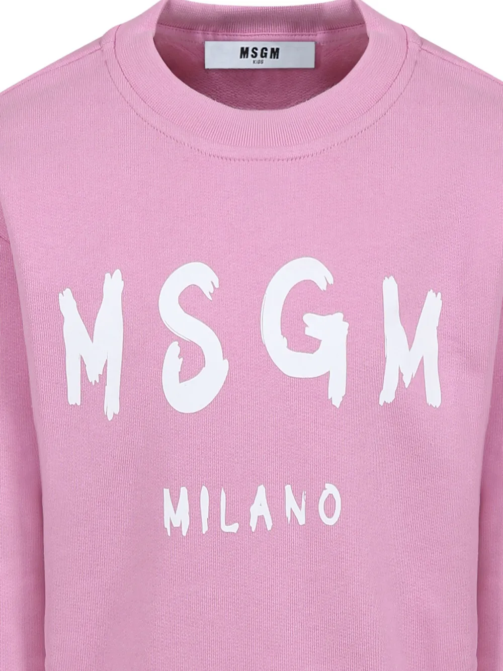 MSGM Kids Sweater met logoprint Roze