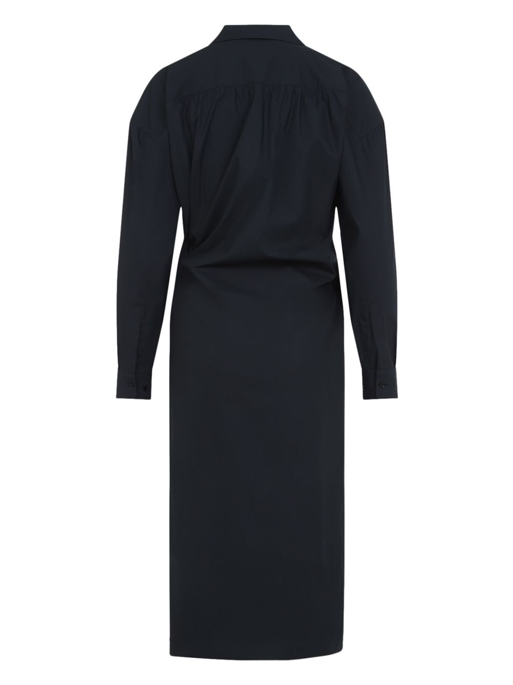 LEMAIRE draped midi dress - Zwart