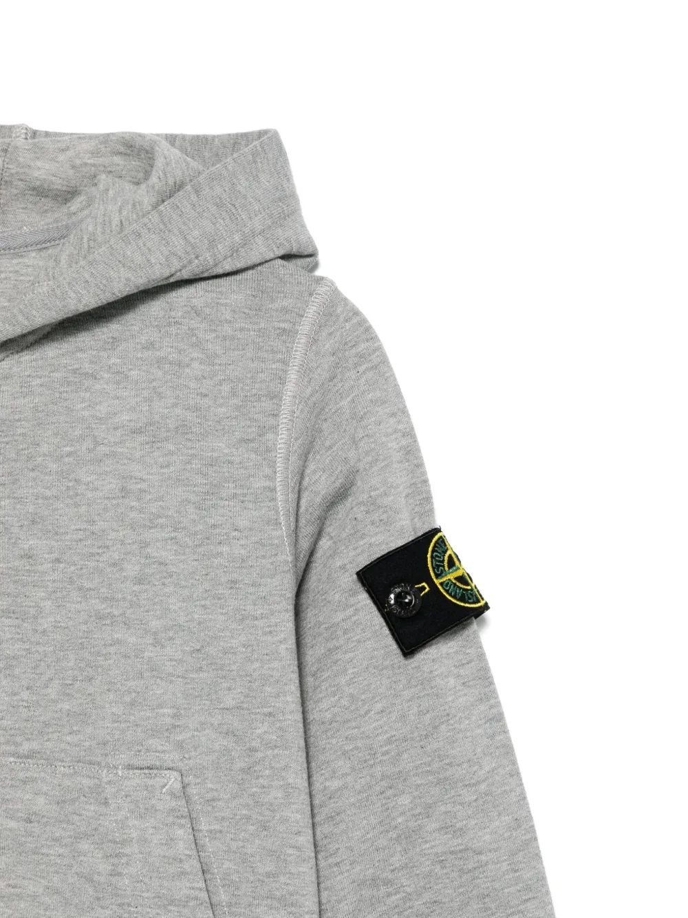 Stone Island Junior Hoodie met Compass-logopatch Grijs