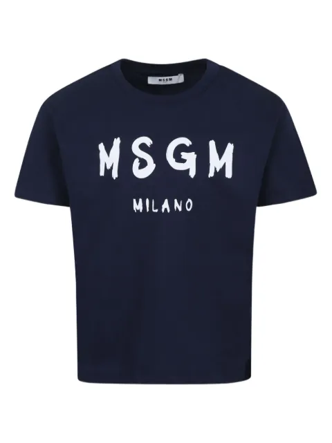 MSGM Kids logo-print cotton t-shirt