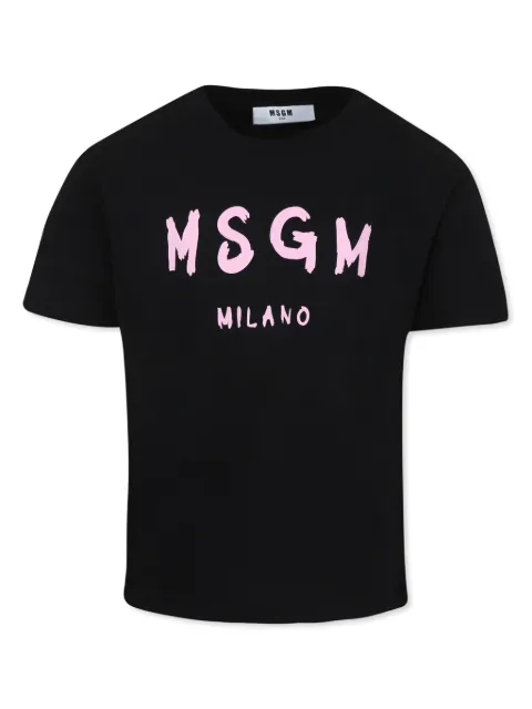 MSGM Kids playera con logo estampado
