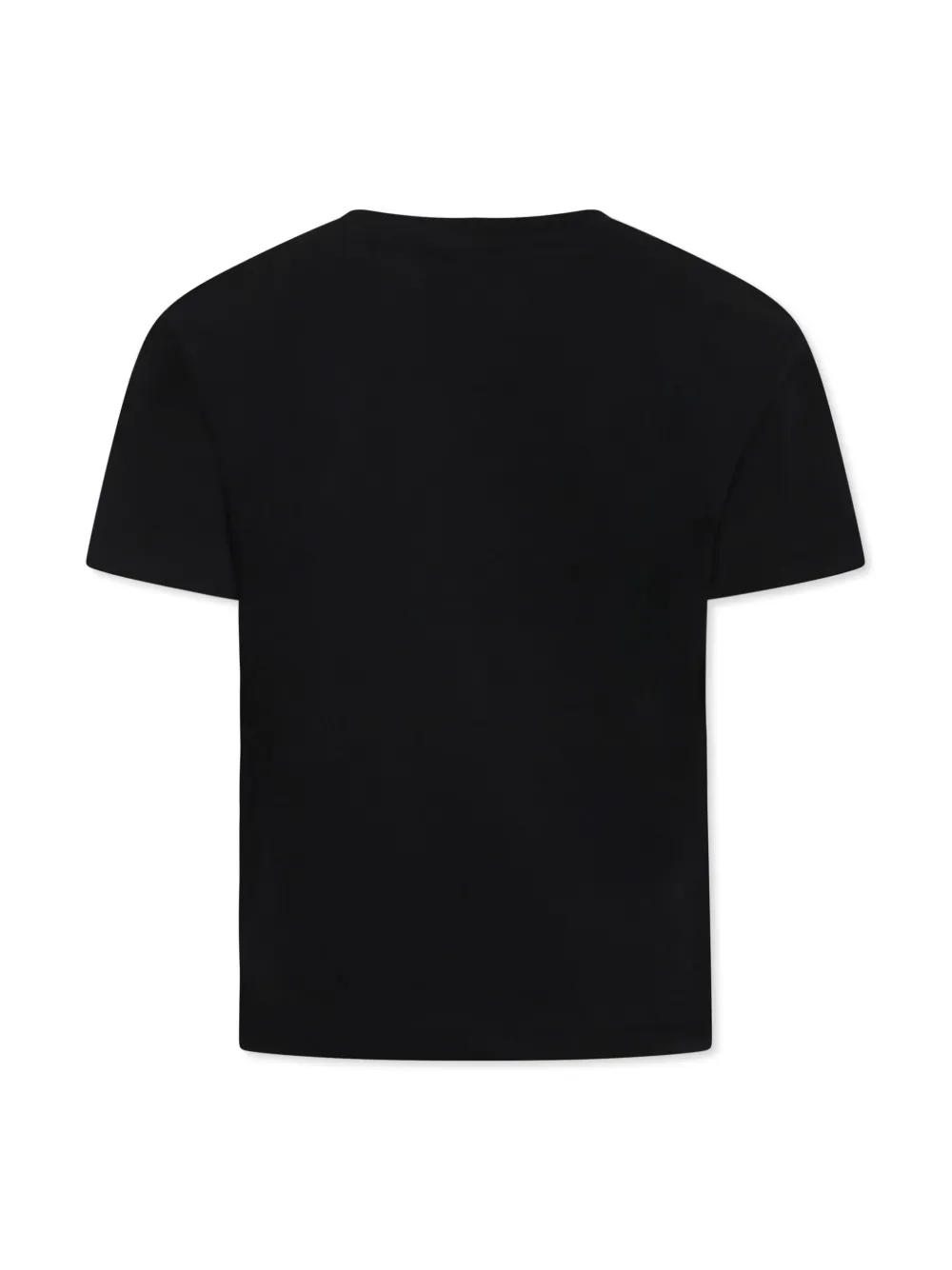 msgmkids MSGM Kids Katoenen T-shirt met logoprint - Zwart