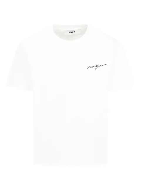 MSGM Kids logo-print cotton t-shirt