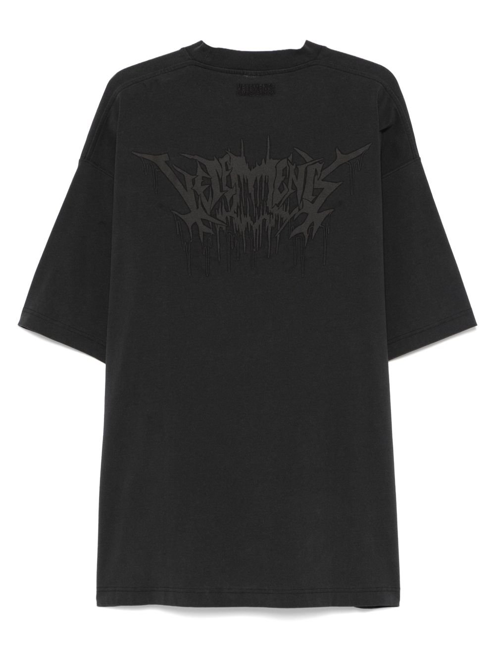 VETEMENTS T-shirt met logoprint - Zwart