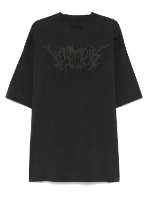存在感絶大【vetements】ロゴ プリント クルーネック T シャツ AMBIDEX Store ○GV天竺LOGO ATHLETIC T-シャツ(F OFF WHITE