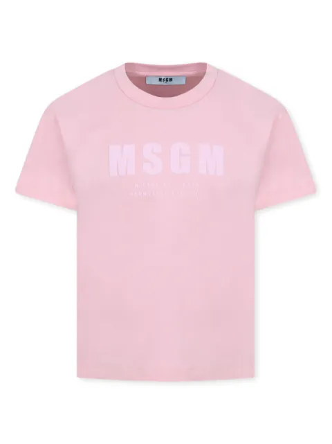 MSGM Kids playera con logo estampado