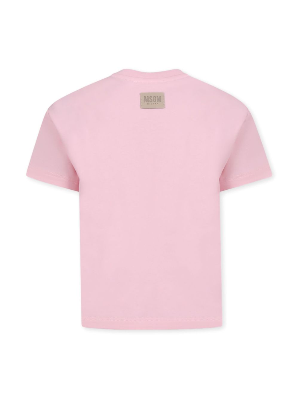 MSGM Kids logo-print cotton t-shirt - Roze