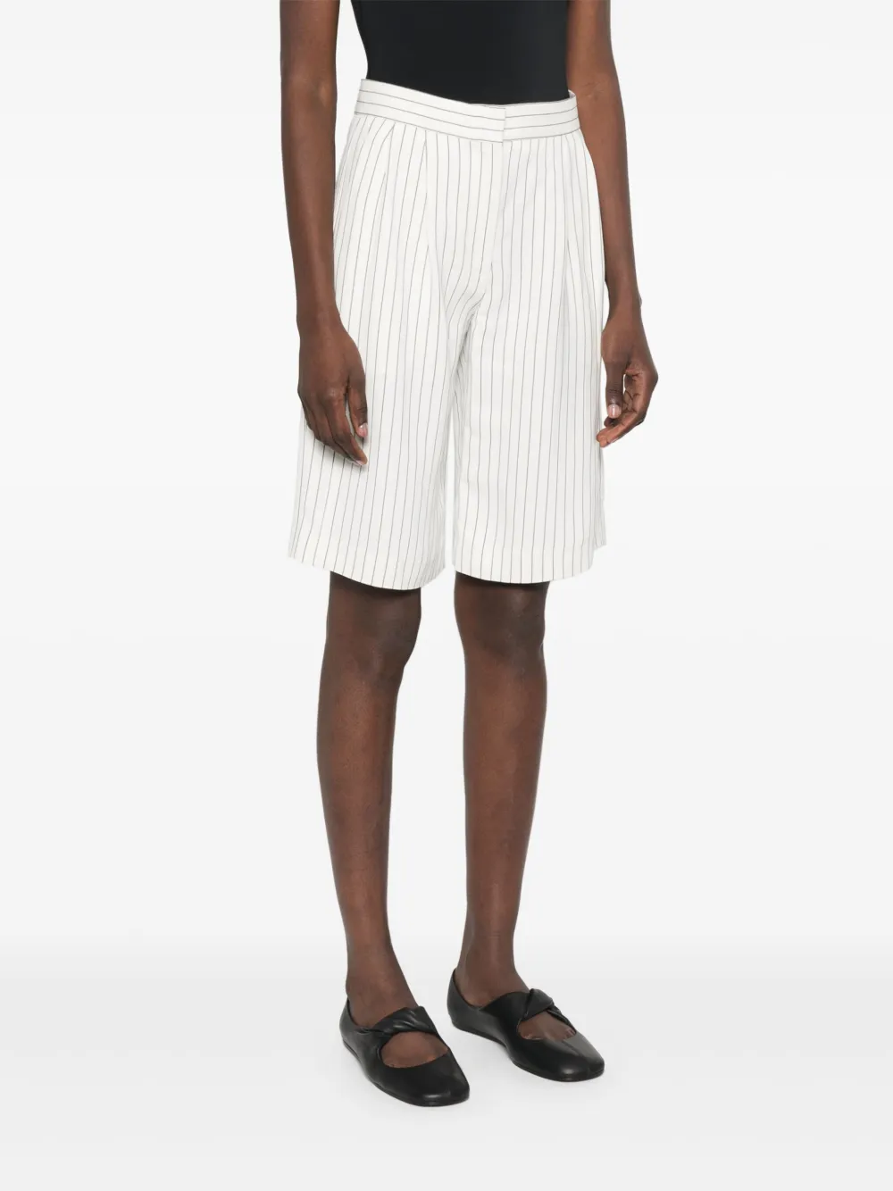 LOULOU STUDIO STRIPED SHORTS