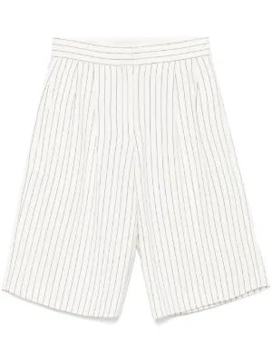 ショートパンツ LouLou De Saison Shorts White LOULOU DE SAISON + NET SUSTAIN Isu organic denim shorts
