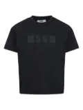 MSGM Kids logo-print cotton t-shirt - Black