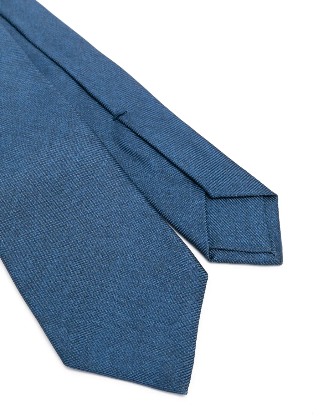 Kiton Zijden stropdas - Blauw