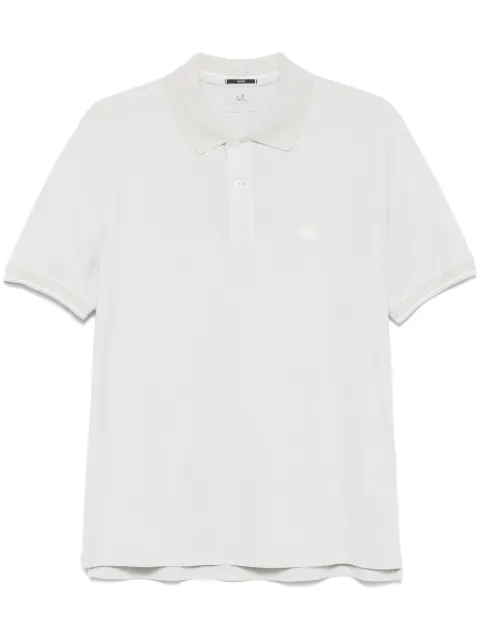 C.P. Company playera tipo polo con logo bordado