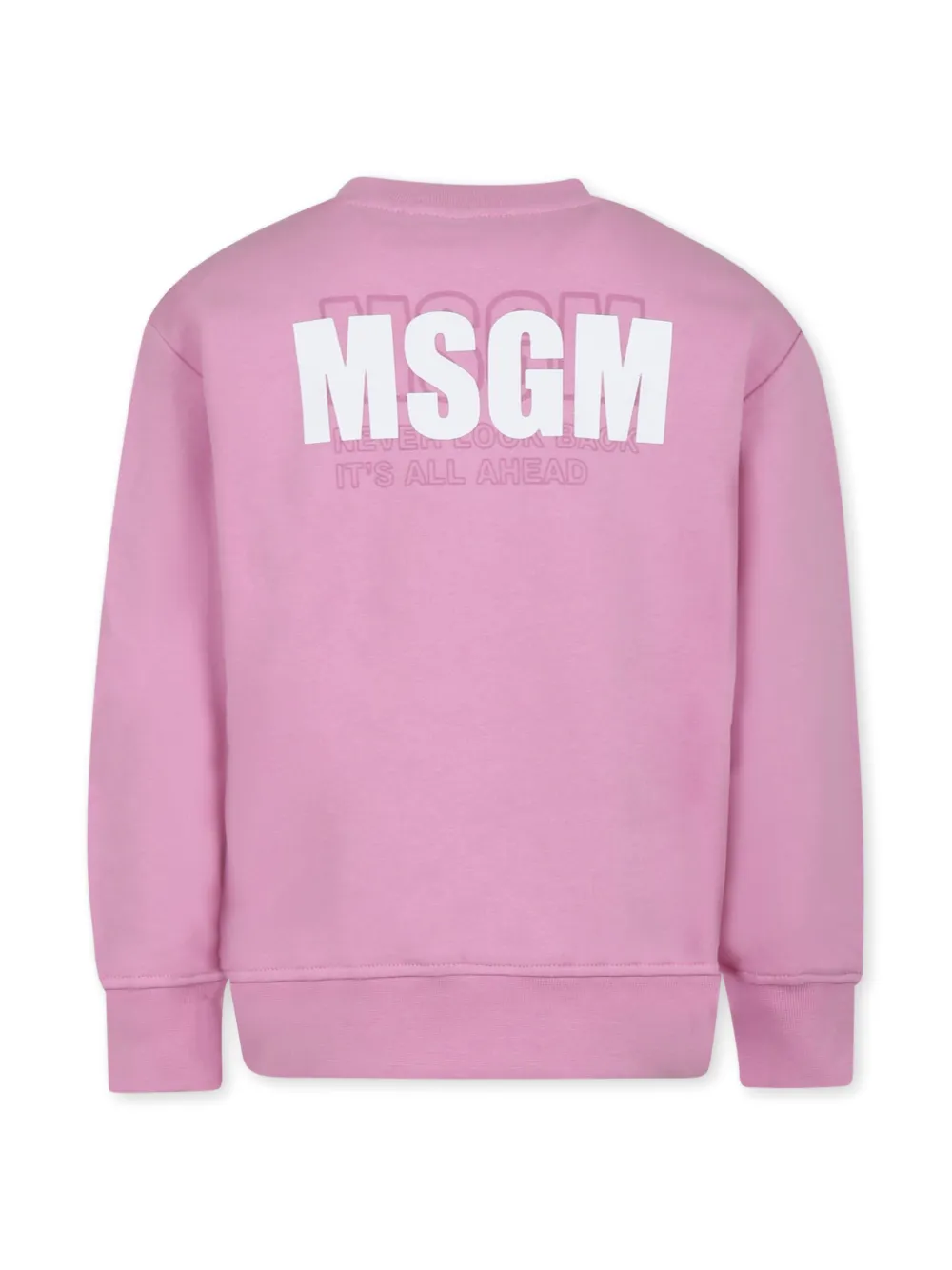 MSGM Kids Sweater met logoprint - Roze