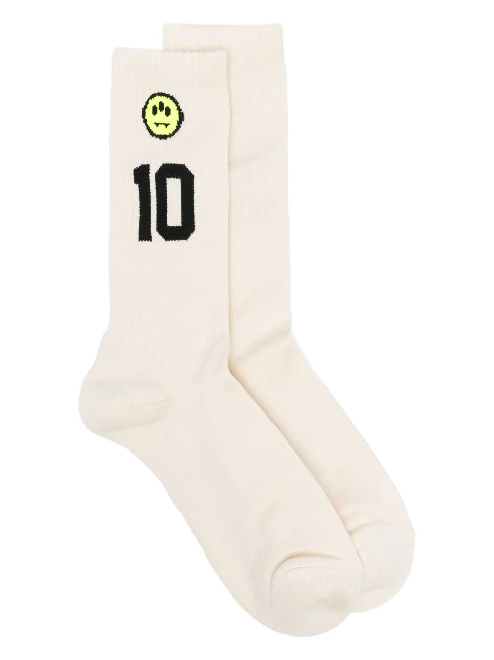 smiley-motif socks