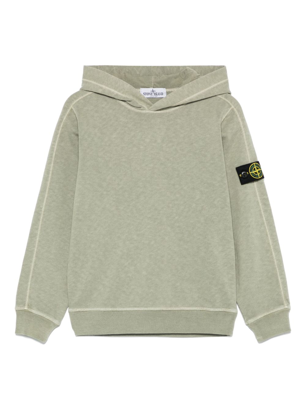 Stone Island Junior Compass-badge hoodie - Green