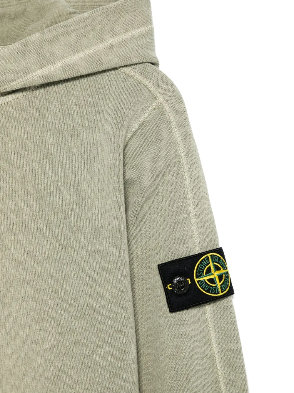 Stone Island Junior Hoodie met Compass-logopatch Groen