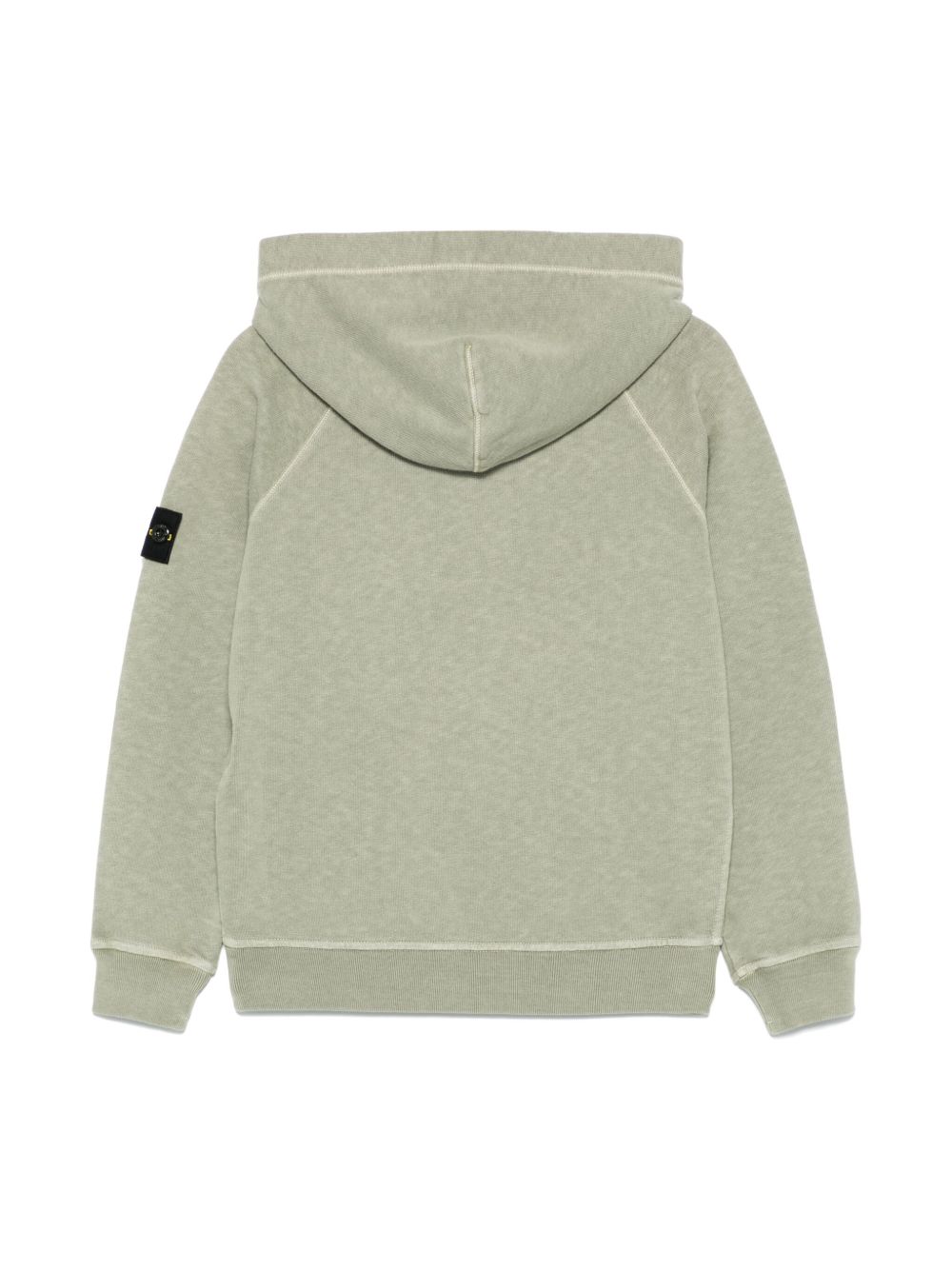 Stone Island Junior Hoodie met Compass-logopatch - Groen