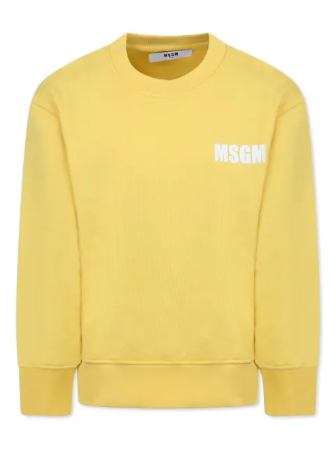 MSGM Kids سويت شيرت بطبعة شعار الماركة