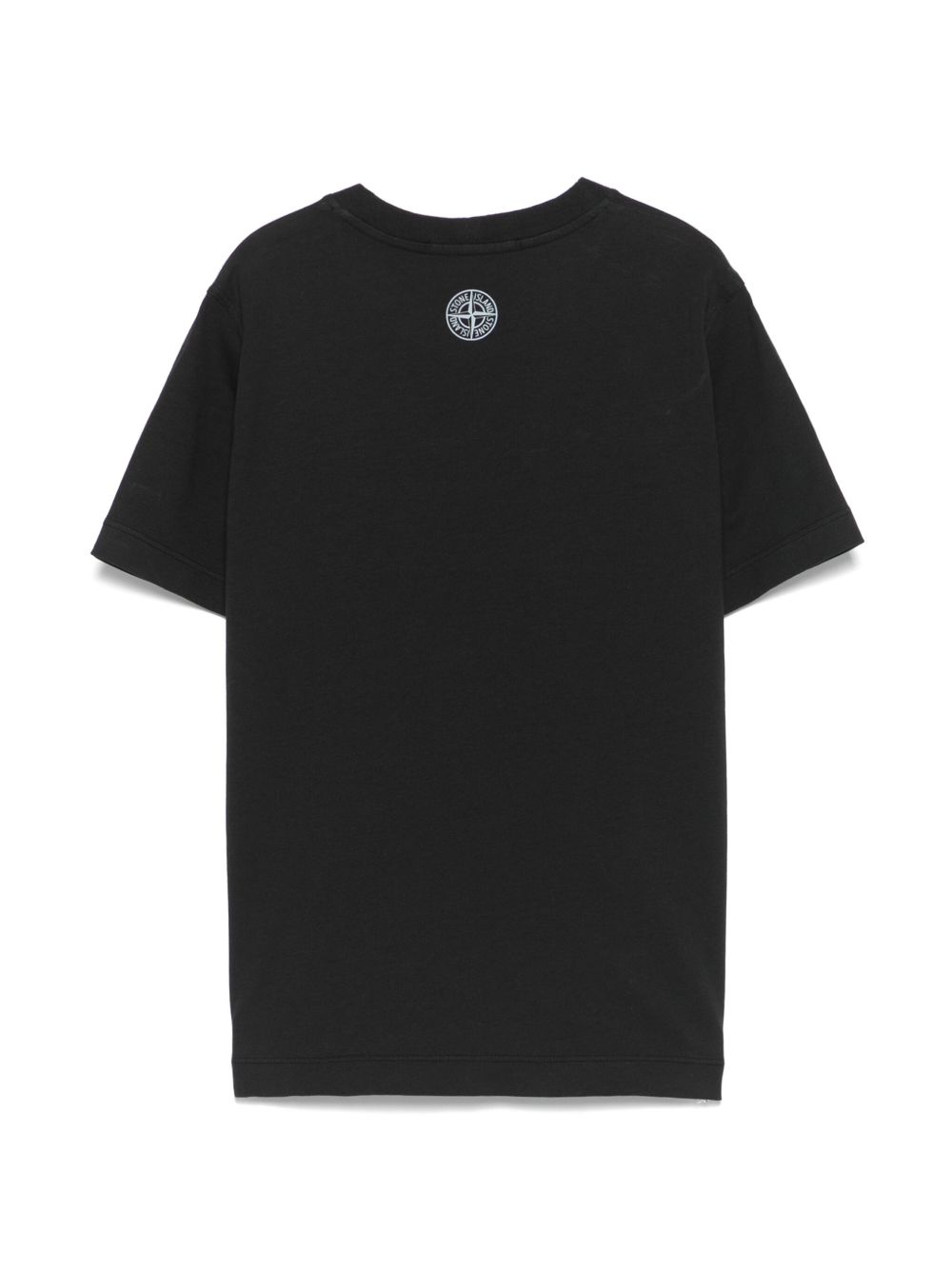 Stone Island Junior T-shirt met logoprint Zwart