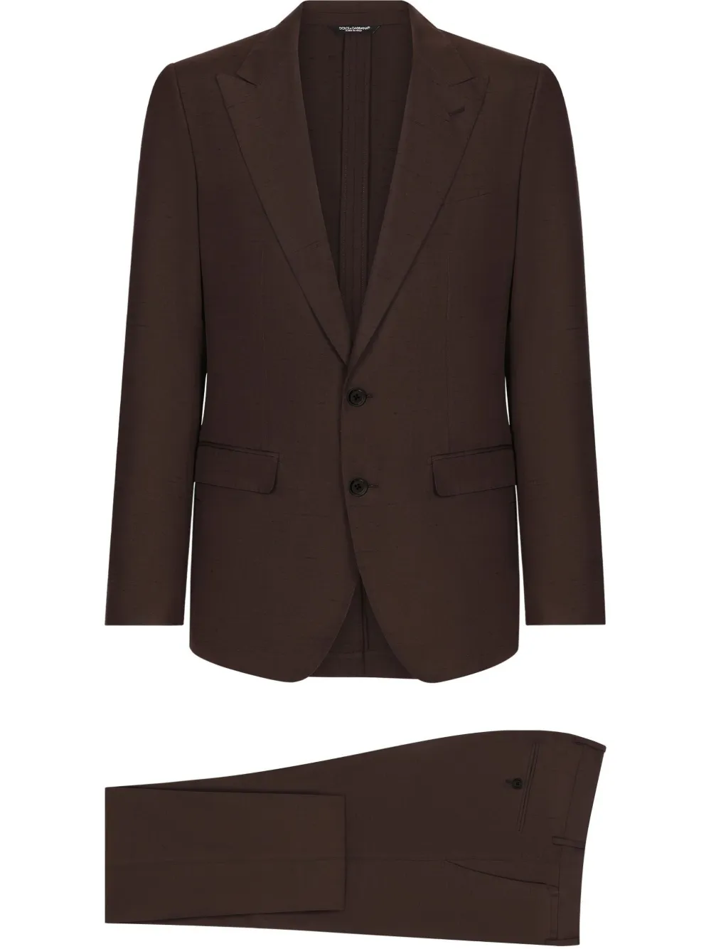 Dolce & Gabbana Terno com abotoamento simples | Marrom | Image 1