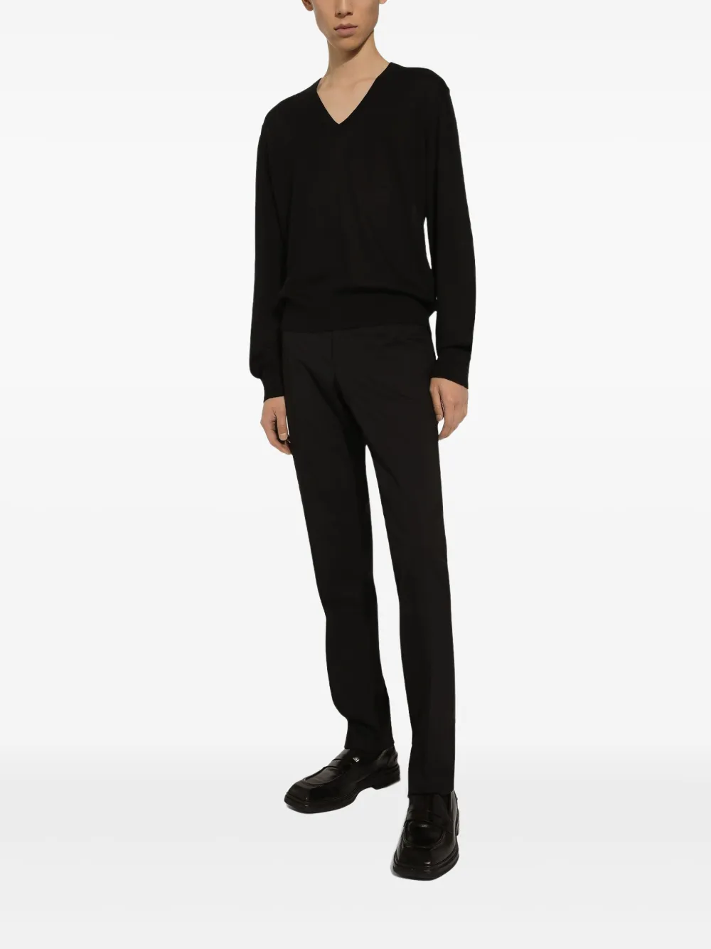Dolce & Gabbana Wollen pantalon Zwart