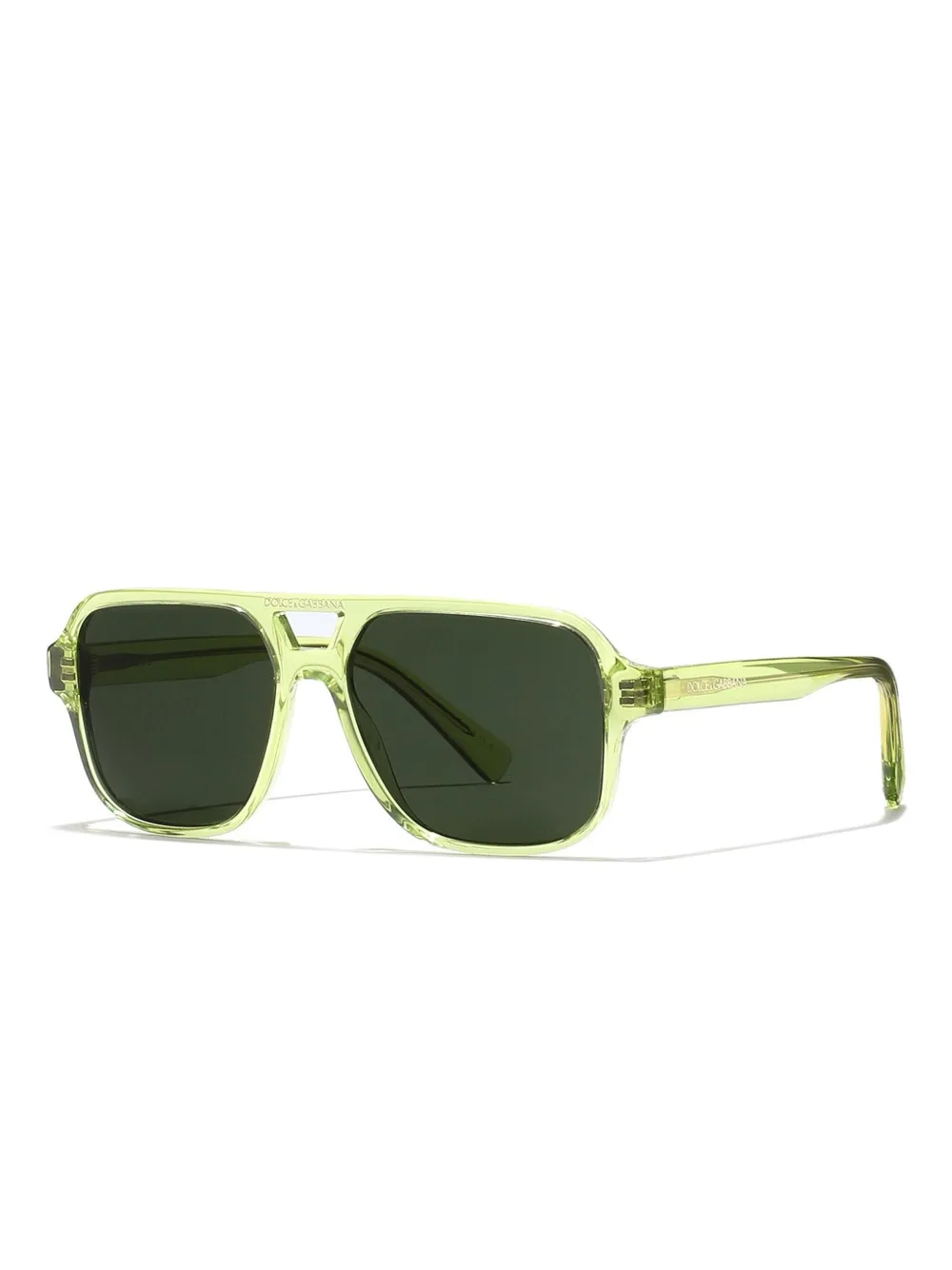 Dolce & Gabbana Kids geometric-frame sunglasses - Groen