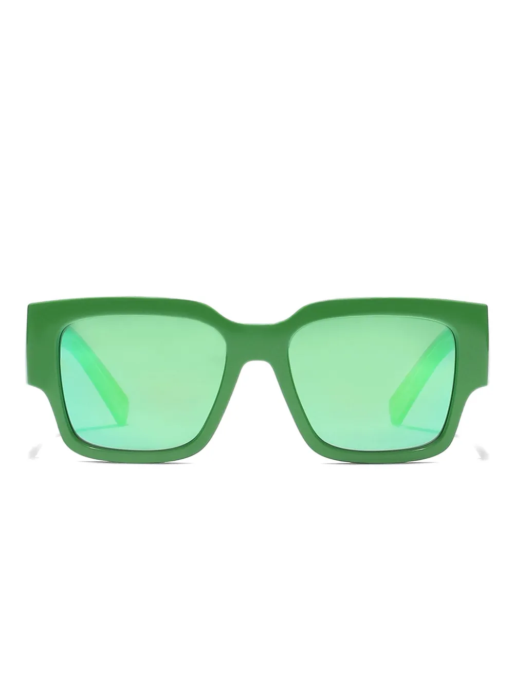 Dolce & Gabbana Kids' Dna Logo-plaque Rectangle Sunglasses In Green