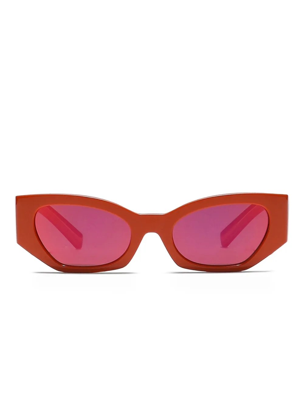Dolce & Gabbana Kids DNA logo-plaque rectangle sunglasses | Orange | Image 1