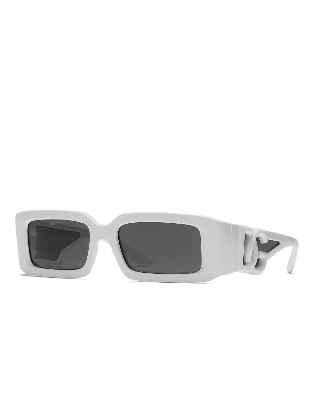 Dolce & Gabbana Eyewear DG-logo square-frame sunglasses - Wit