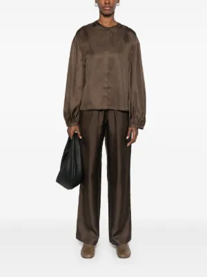 【関税込み】Loulou de Saison ブラウン Hamill トラウザーズ LouLou de Saison Straight-Leg Pants for Women - Shop on FARFETCH