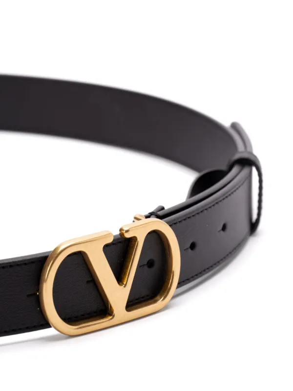 Valentino Garavani Leather Belt | Black | FARFETCH