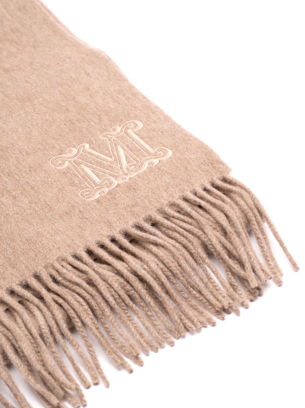 Max Mara fringed cashmere stole - Beige