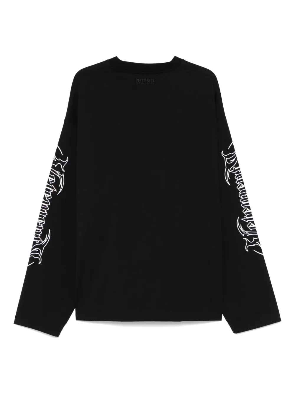 VETEMENTS T-shirt met logoprint - Zwart