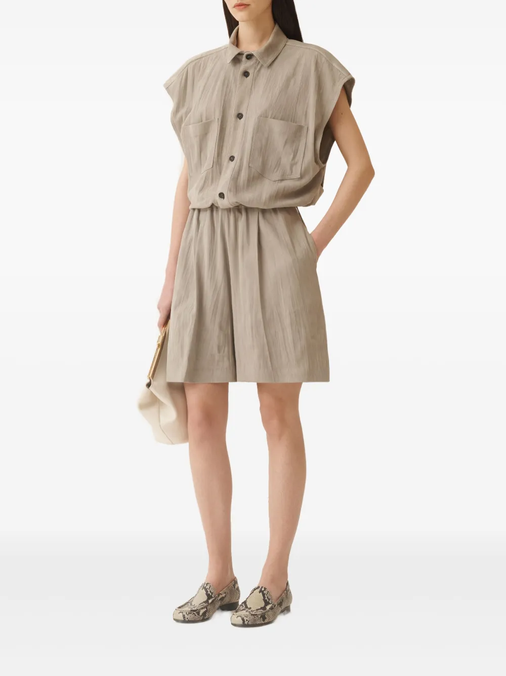 Fabiana Filippi sleeveless shirt - Bruin