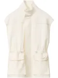 Fabiana Filippi relaxed gilet - White